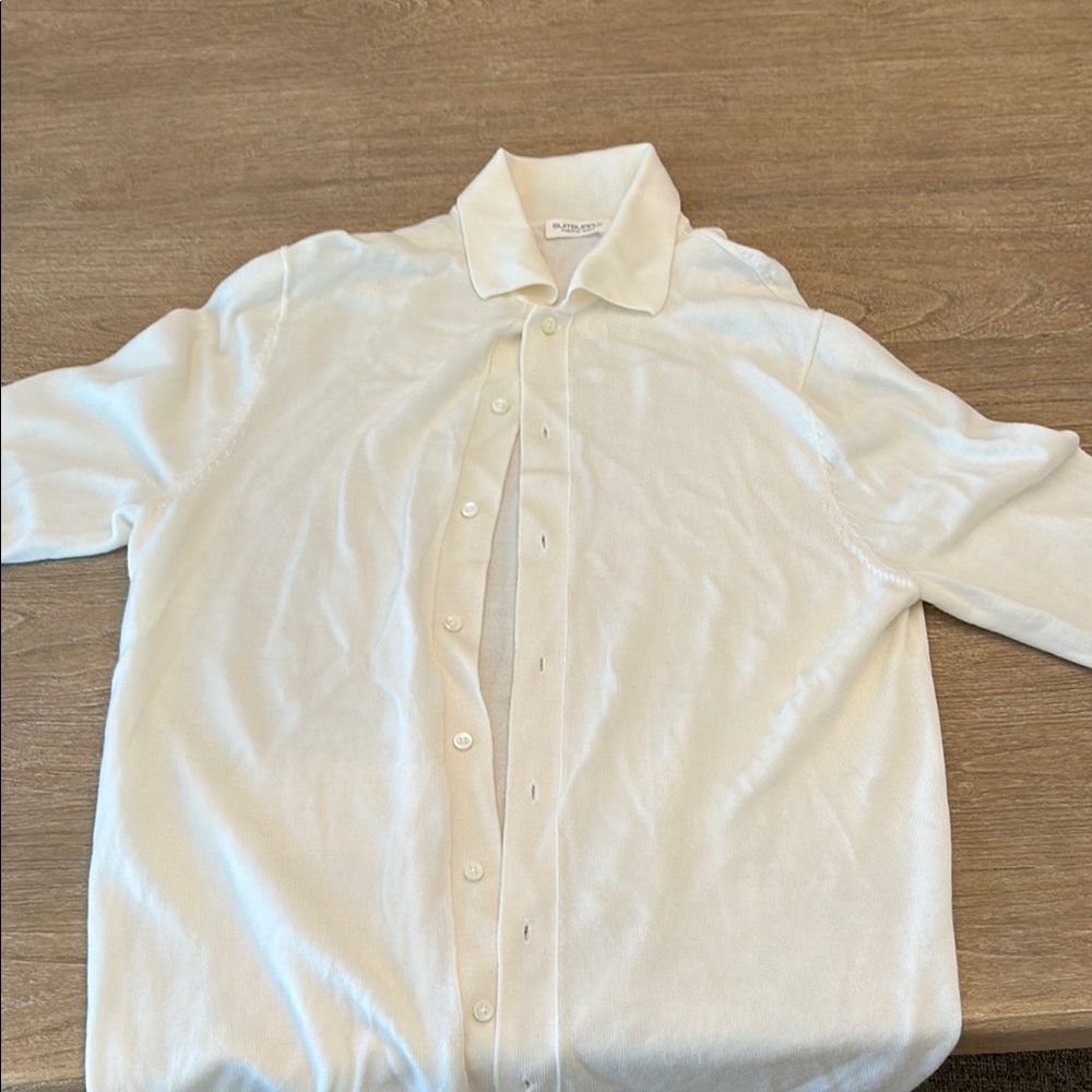 Suitsupply Cream Merino Wool Sweater